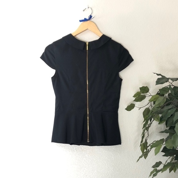 Express Black Peplum Blouse - Picture 6 of 6